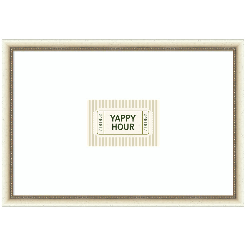 Reproduction d'art encadrée «Yappy Hour» par Lucky Guava