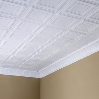 Carreau de plafond clouté Great Lakes Tin Syracuse 2 pi x 2 pi (paquet de 5)