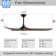 Netrapal 3-Blade Indoor Ceiling Fan with Remote and Light,3 LED Colors,6 Speed DC Motor,Timer