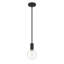 Luminaire suspendu sphère 1 lumière en noir mat Lakwan-86883949