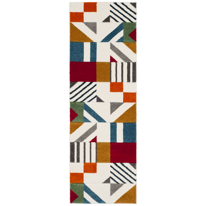 Vakhdank Geometric Area Rug, Runner 69 x 244 cm