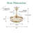 Brynnly 42" Retractable DC Motor Ceiling Fan with LED Lights, Remote 3-Colour 6-Speed-1762632079