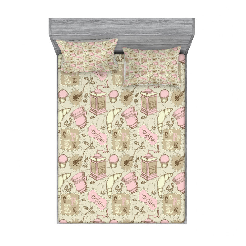 Microfiber Sheet Set, Queen Sheet Set with Fitted Sheet