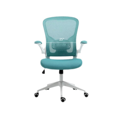 Chaise de bureau à dossier réglable en hauteur et respirante avec siège et accoudoirs rembourrés, convient aux bureaux à domicile