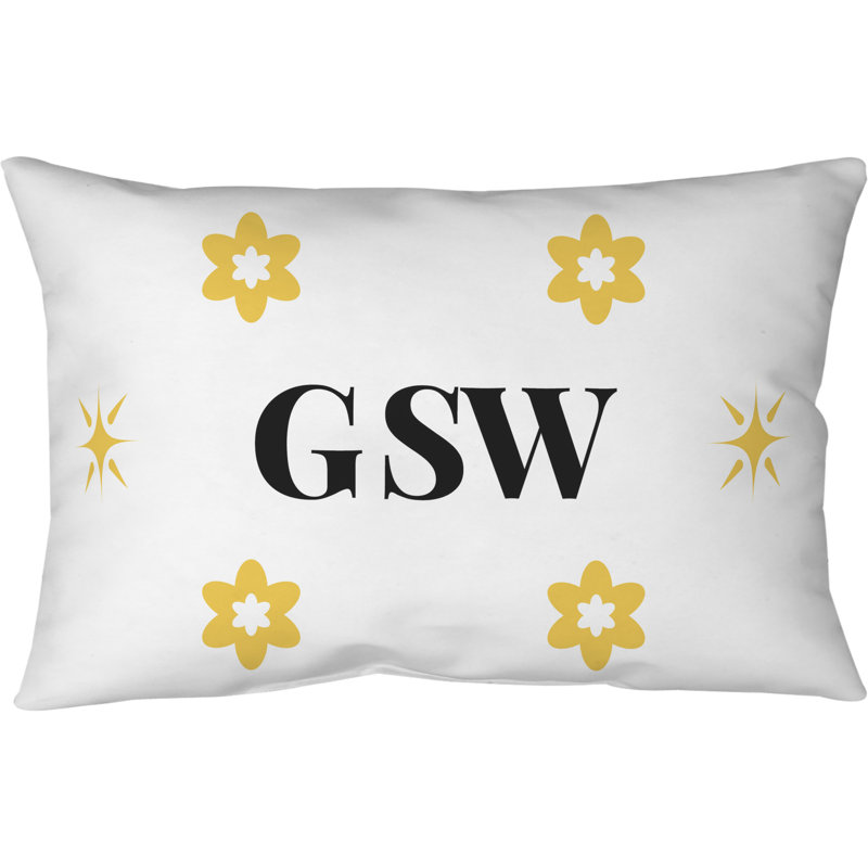 Coussin Khieu Basketball Lux, Bleu | or | blanc, Rectangulaire, 39 pouces x 19,5 pouces