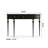 Modern Classic Black Solid Wood Console Table