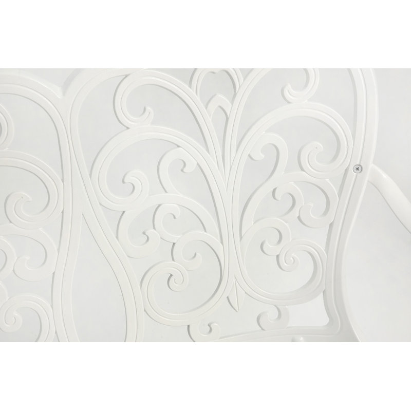 Banc de jardin en métal et aluminium