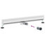  Wall Mounted Shower Drain Silver Stainless Steel 304 Bathroom Drainage