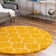 Tapis à poils longs Ruby Trellis - jaune