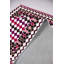 Tapis géométrique en polyester tissé à la machine Campos blanc / rose / gris-1246785201