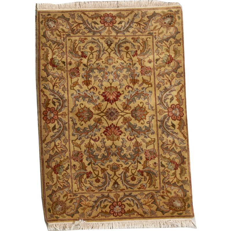 Wool Oriental Area Rug in Brown