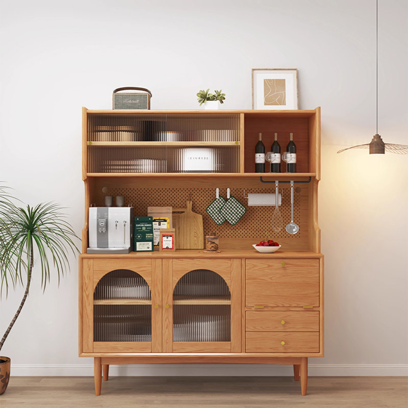 Armoire de rangement scandinave en bois massif