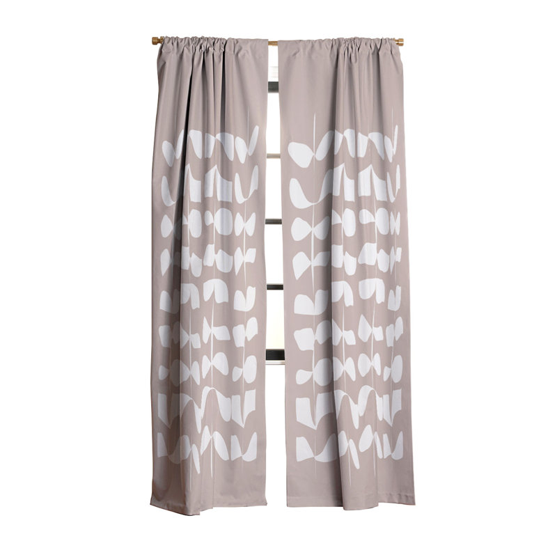Rideau occultant beige Mirala Kala (1 panneau), L 50 po x L 84 po