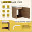 Meuble-lavabo flottant mural 18 po avec lavabo en céramique et porte d'armoire à fermeture en douceur, pour petite salle de bain-1396543195