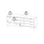 Commode double 8 tiroirs 77 po