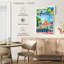 Amalfi Turquoise, affiche rétro sur toile-1795703224