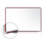Tableau blanc magnétique en porcelaine avec cadre en aluminium DecoAurora Ghent-11139043-11139029