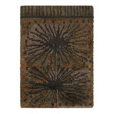 Vintage Swedish Rya Rug, Retro Scandinavian Bursting Design - Rug & Kilim