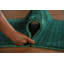 Tapis tribal vert Gabbeh 3 x 10