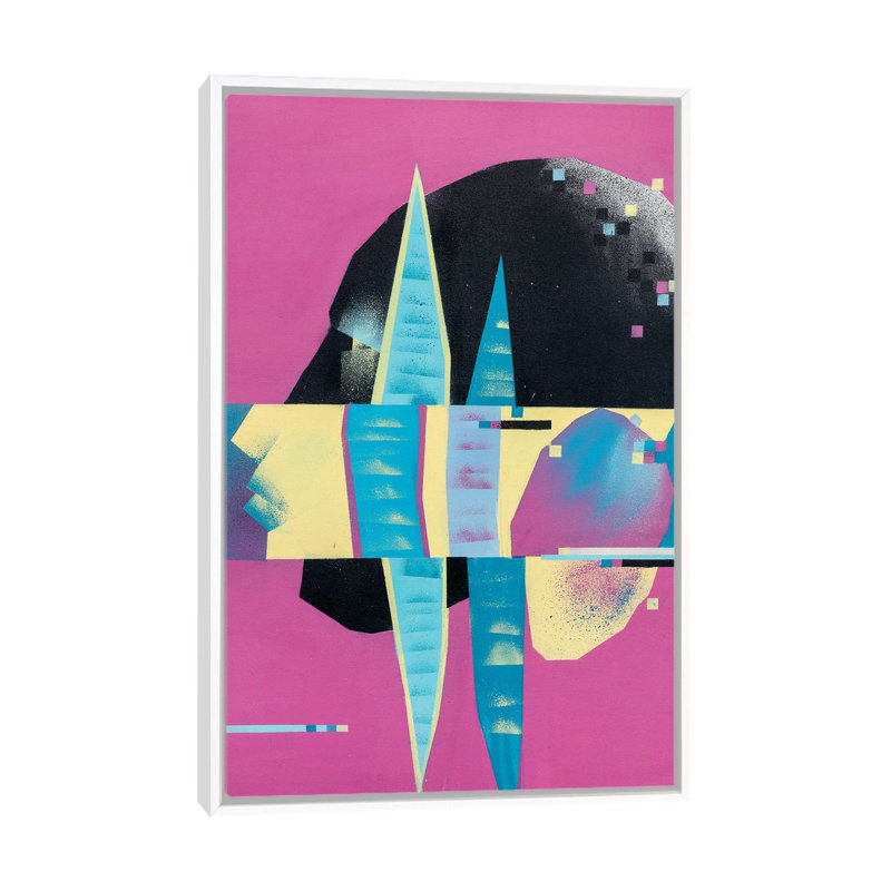Future Present II by VCalvento - Print on Canvas, 152.5 cm H x 101.5 cm W, White Framed