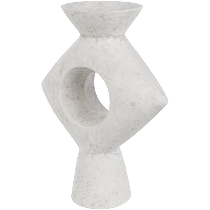 Vase de table en céramique Fitzpatrick, Gris clair