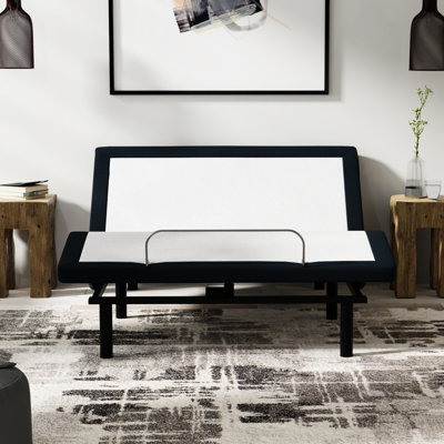 King Size Adjustable Bed Base: Zero Gravity, , Charcoal Color Massages, 15.34In Height