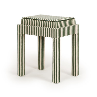 Kora Green Cotton Jute Designer Stool
