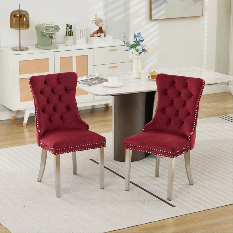 Dining Chair (Wine Red)