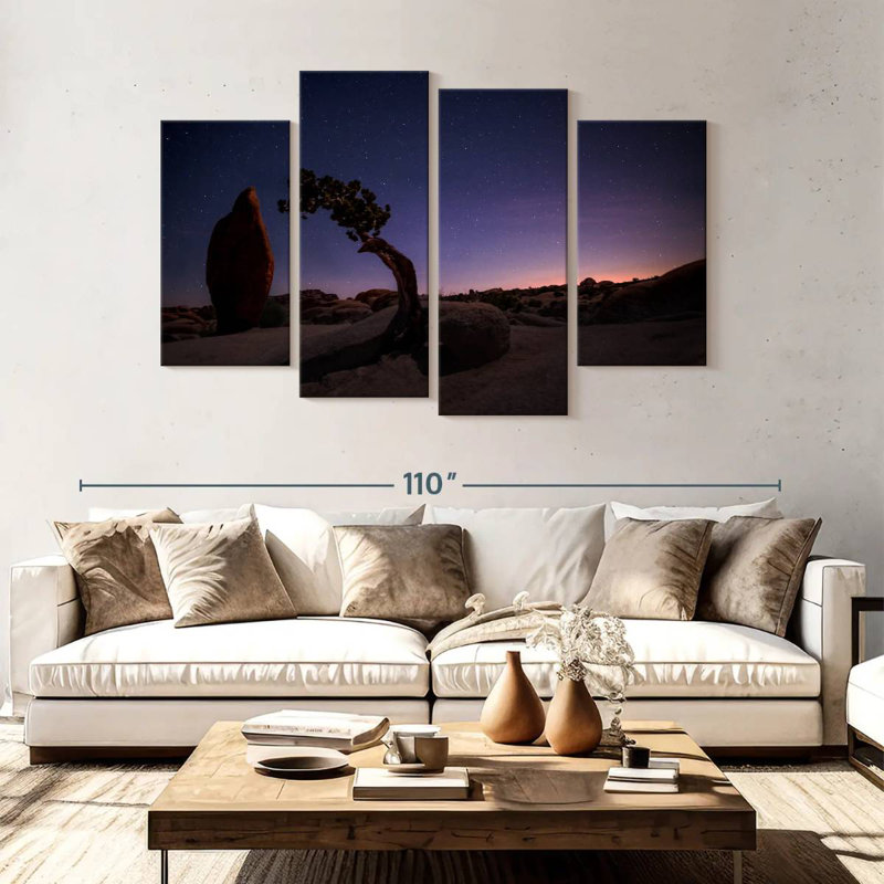Lynelle Joshua Tree Night Landscape, 54" H x 84" W