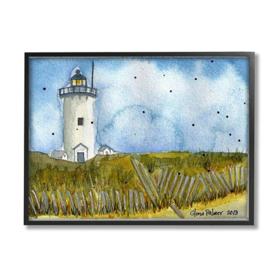 " Rural Lighthouse Painting " by Gloria Palmer Painting Print