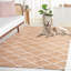 Tapis géométrique en jute de coton tissé à la main Cowden-307926202
