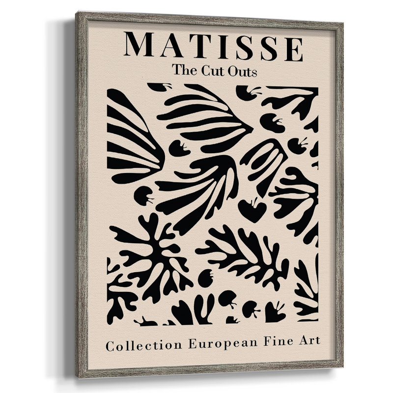 Matisse XCVI, reproduction d'art encadrée - bois massif, H 30 po x l 24 po
