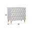 Console Cabinet With Gold-Tone Hardware And 3 Storage Drawers In Metallic Felt-Lined Interior