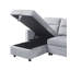 Canapé-lit modulaire réversible en velours 81,5 po Modern-648640615