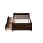 Lit simple avec 2 tiroirs, lit en bois d'hévéa massif-1004570952
