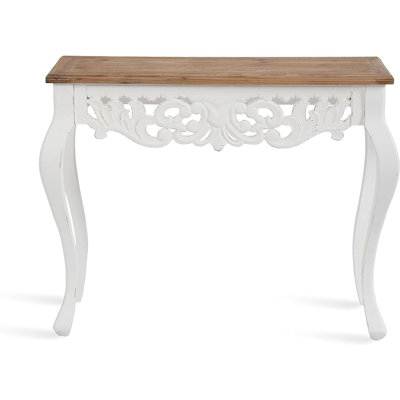 Wooden Ornate Entryway Console Table