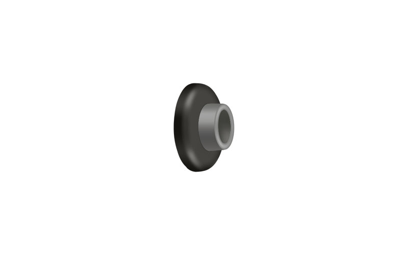 Door Stop, Oil-Rubber Bronze