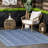 Cota Moroccan Power Loom Blue Indoor/Outdoor Rug-999171514
