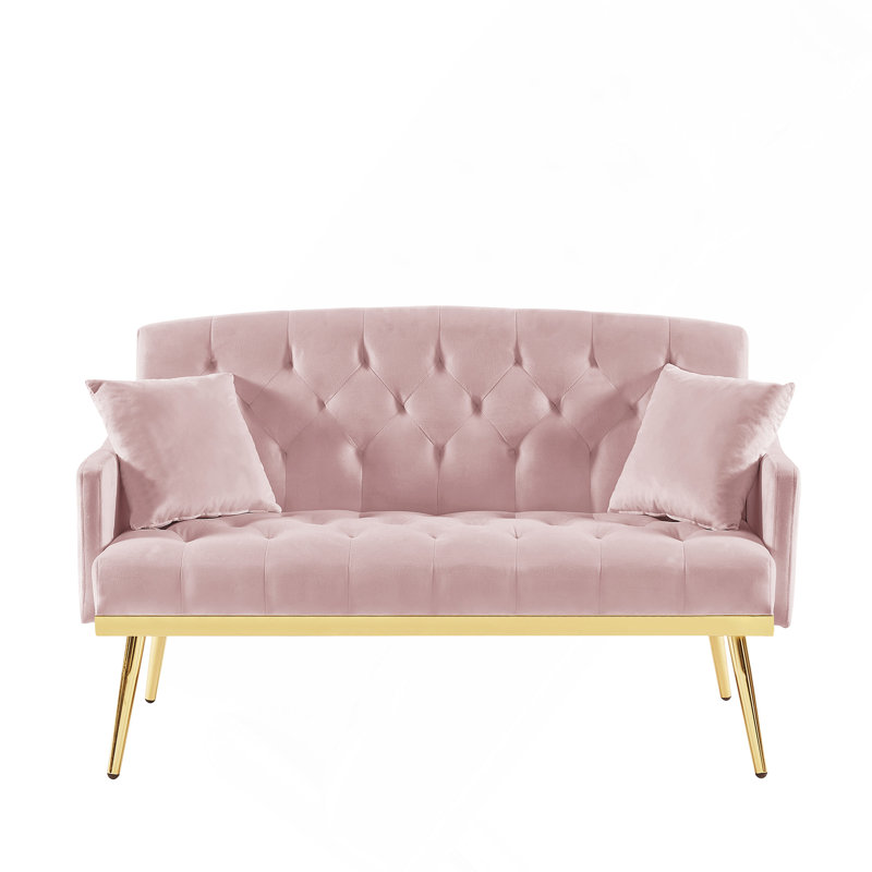 Pink 2 Seater Sofa, Pink