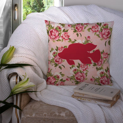 Floral Outdoor Throw Pillow