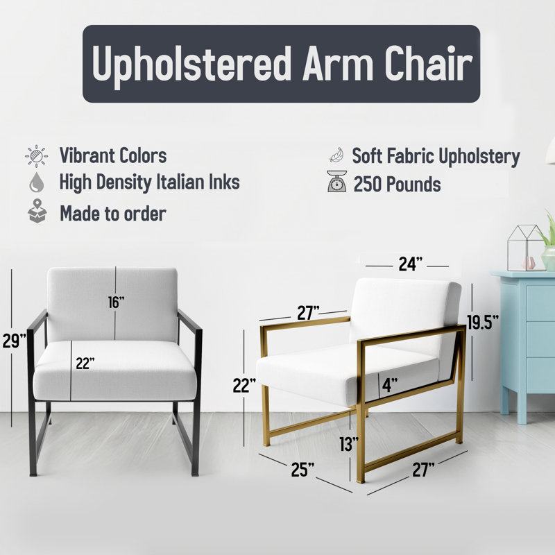 Chaise d'appoint rembourrée rose et bleu pastel, Doré