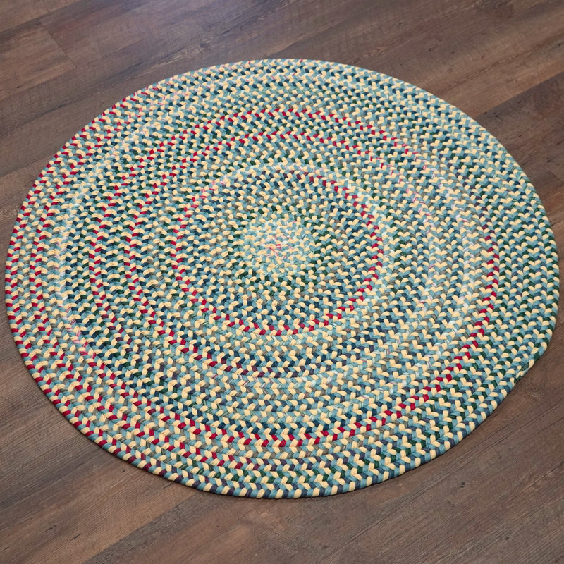 Tapis sarcelle Ashland , Rond 14 pi