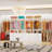 23.7”W-63.1”W Closet System with 3 Drawers, 2 Adjustable Hanging Rods, and shelves