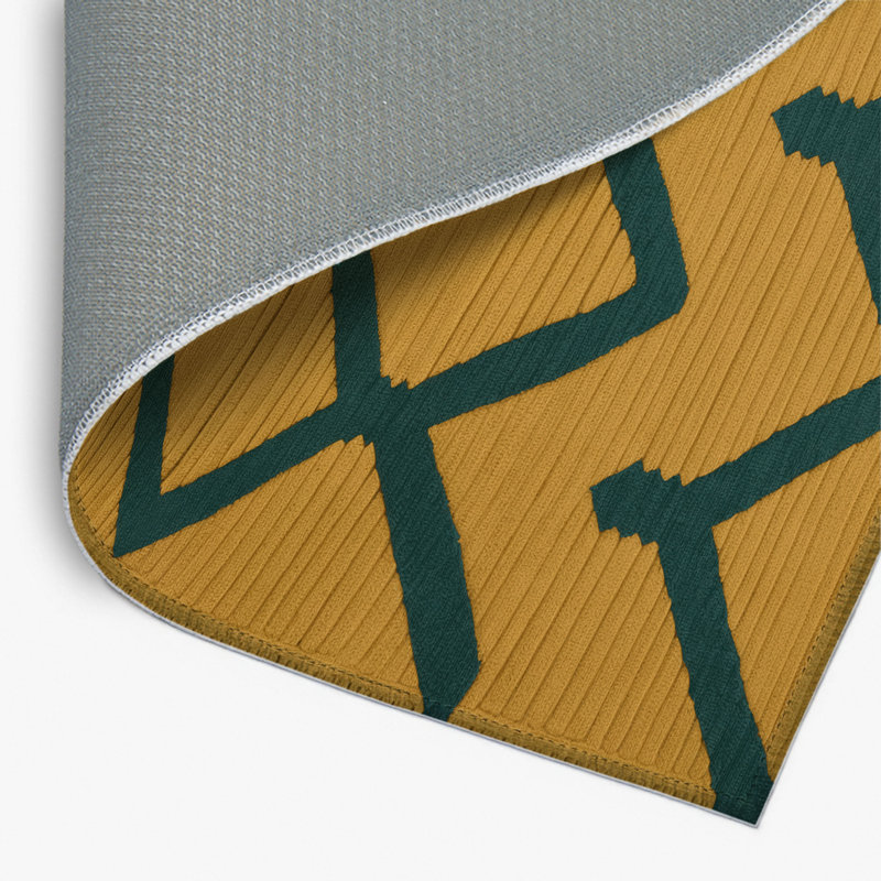 Tapis brun intérieur et extérieur Trellis, Rectangle 4pi x 6 pi