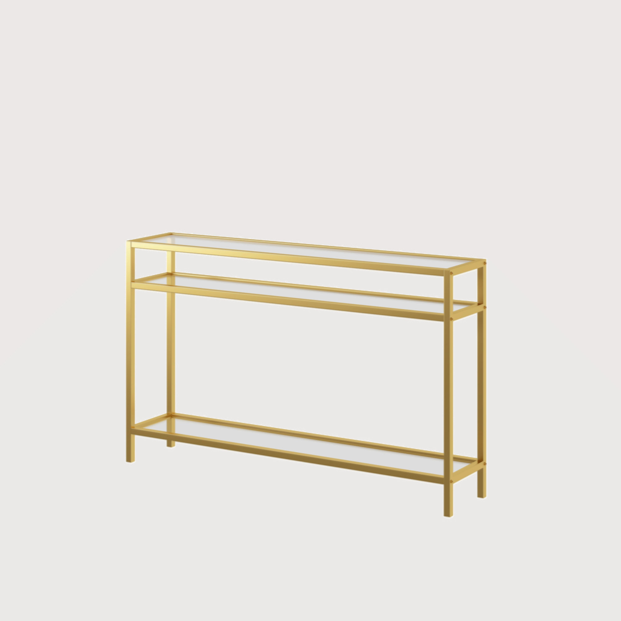 17 Stories 42.1 Inch Console Sofa Table, Modern Entryway Table,Tempered