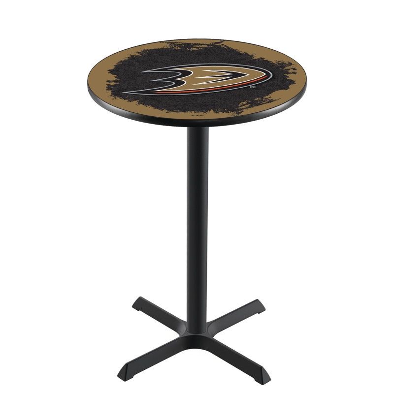 NHL Pub Table, Anaheim Ducks, 36" H x 30" L x 30" W