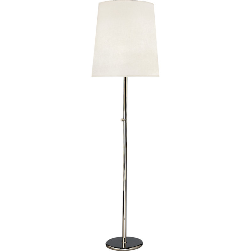 Buster Floor Lamp, Polished Nickel, Fondine