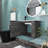 Keianna 22'' Single Sink Wall Mounted Bathroom Vanity  with White Ceramic Top-492907047