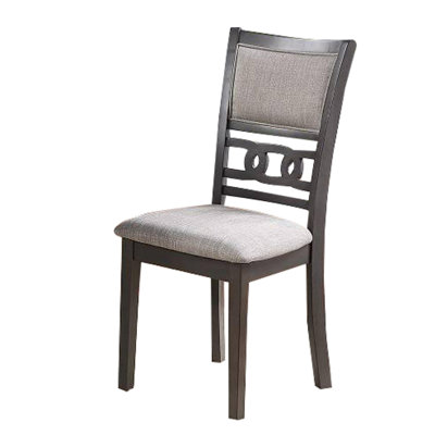 Derf Fabric Two Side Chair in Gray