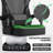Fabric Gaming Chair with Footrest&Lumbar Support, Ergonomic High-Back-105552478